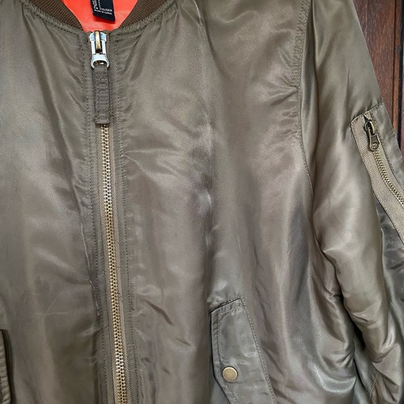 Forest Green Bomber Jacket - Picture 4 of 8